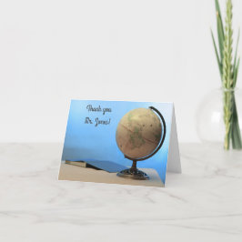 Tarjeta De Agradecimiento Día de Apreciación de Maestros en Globo y libros