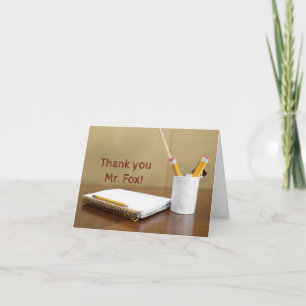 Tarjeta De Agradecimiento Día de Apreciación del profesor de portátiles y lá