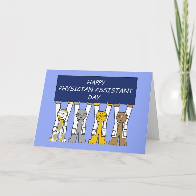 Tarjeta De Agradecimiento Día de Asistentes Médicos Felices - Octubre (Anverso)