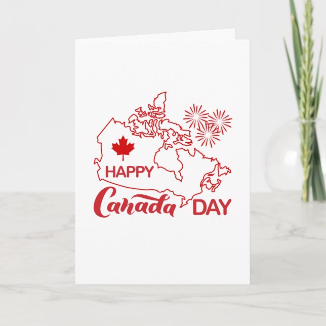 Tarjeta De Agradecimiento Día de Canadá (Anverso)