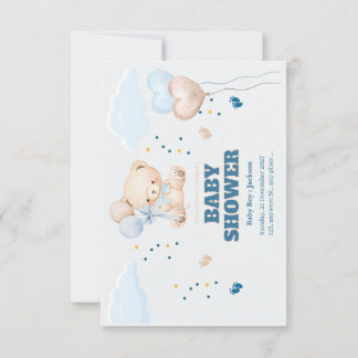 TARJETA DE AGRADECIMIENTO DÍA DE DUCHA DE BEBÉ PERSONALIZADO 