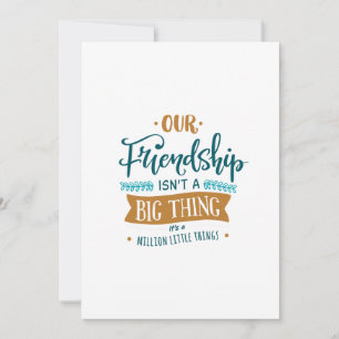 Tarjeta De Agradecimiento Día de la amistad cosa grande