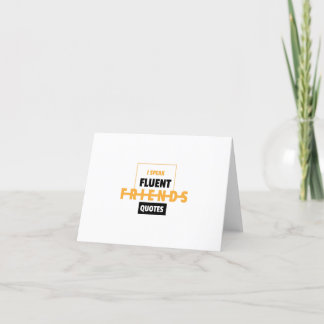 Tarjeta De Agradecimiento Día de la amistad habla citas fluidas de amigos
