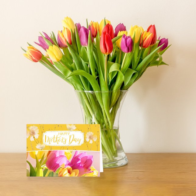 Tarjeta De Agradecimiento Día de la Madre de Tulips Sunlit (Subido por el creador)