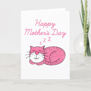 Tarjeta De Agradecimiento Día de la madre del gato