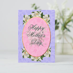Tarjeta De Agradecimiento Día de la Madre Elegante Vintage Hermoso