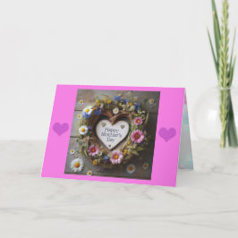 Tarjeta De Agradecimiento Día de la Madre Floral Feliz