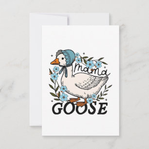 Tarjeta De Agradecimiento Día de la Madre Mama Goose Silly Goose