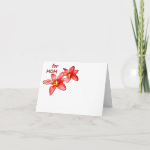 Tarjeta De Agradecimiento Día de la Madre - Tulipanes para Mamá - Ilustració