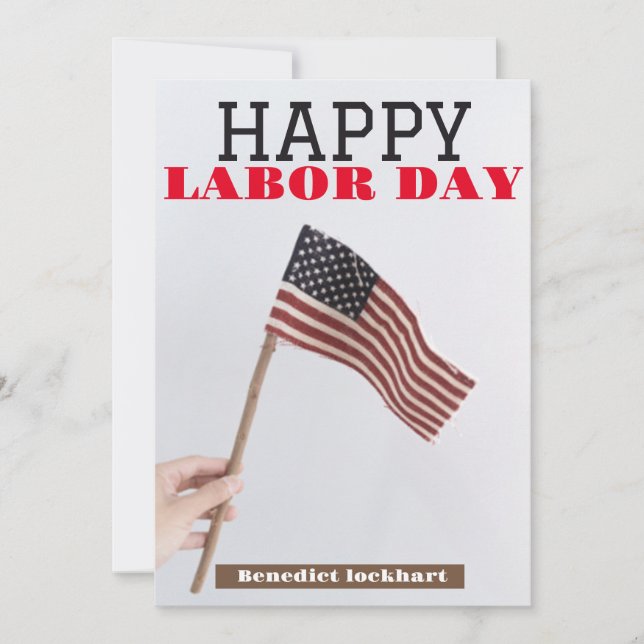 Tarjeta De Agradecimiento Día de la Unidad de Trabajadores Solidarios con ba (Anverso)