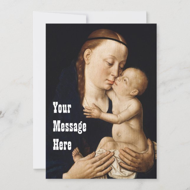 Tarjeta De Agradecimiento Día de la Virgen y la Madre Infantil 2021 (Anverso)