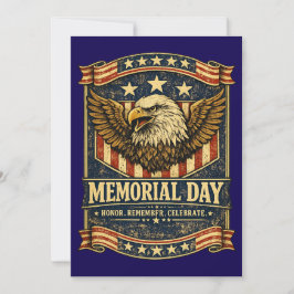 Tarjeta De Agradecimiento Día de los Caídos Águila Patriótica de Agradecimie