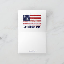 Tarjeta De Agradecimiento Día de los Veteranos y Código de Morse