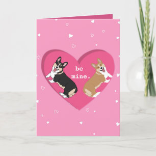 Tarjeta De Agradecimiento Día de San Valentín Corgi XOXO
