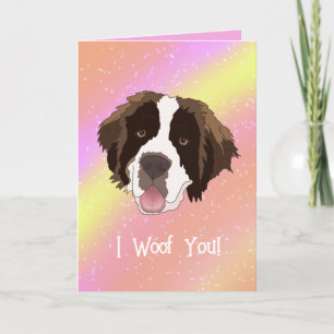 Tarjeta De Agradecimiento Día de San Valentín de San Bernard
