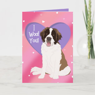 Tarjeta De Agradecimiento Día de San Valentín de San Bernard