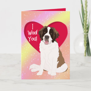 Tarjeta De Agradecimiento Día de San Valentín de San Bernard