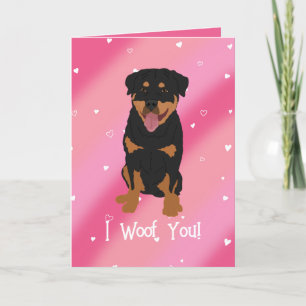 Tarjeta De Agradecimiento Día de San Valentín Rottweiler