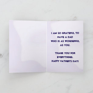 Tarjeta De Agradecimiento Día del Padre