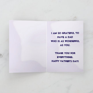 Tarjeta De Agradecimiento Día del Padre