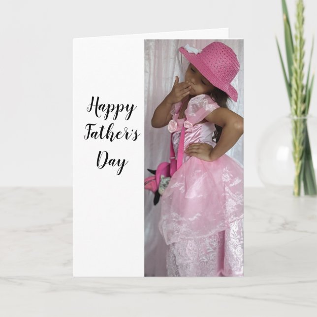 TARJETA DE AGRADECIMIENTO DÍA DEL PADRE DE HIJA  (Anverso)