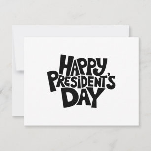 Tarjeta De Agradecimiento Día Feliz del Presidente Clásico