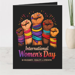 Tarjeta De Agradecimiento Día Internacional de la Mujer 8 de marzo