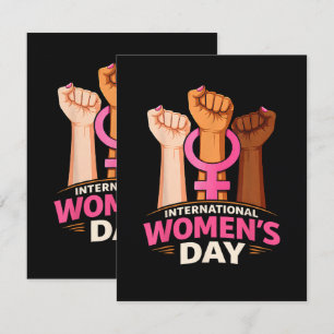 Tarjeta De Agradecimiento Día Internacional de la Mujer 8 marzo