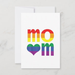 Tarjeta De Agradecimiento Día LGBT del Día de la Madre