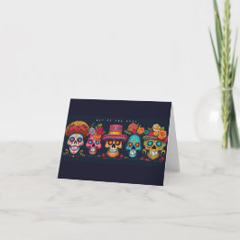 Tarjeta De Agradecimiento Día muerto Fiesta derrumbe azucarero feriado de Ha