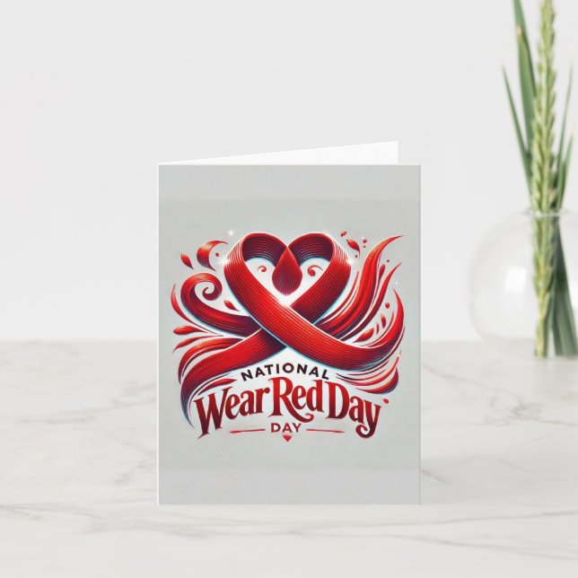 Tarjeta De Agradecimiento Día rojo del uso nacional (Anverso)