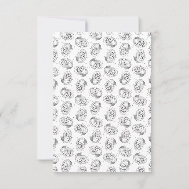 Tarjeta De Agradecimiento Diagramas de cerebro PERSONALIZADO de arte antiguo (Anverso)