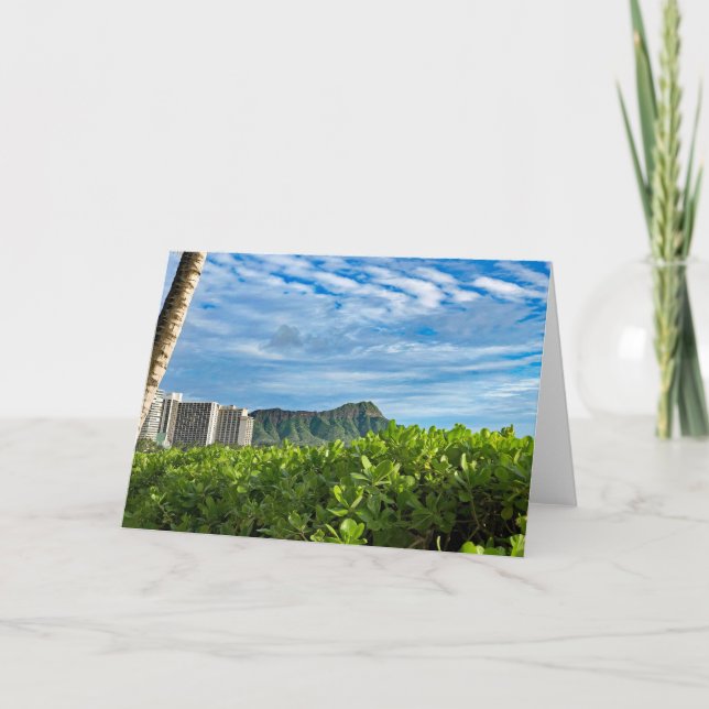 Tarjeta De Agradecimiento Diamond Head Sky (Anverso)