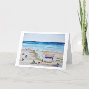 Tarjeta De Agradecimiento Días de verano en la playa. Tiempos más simples