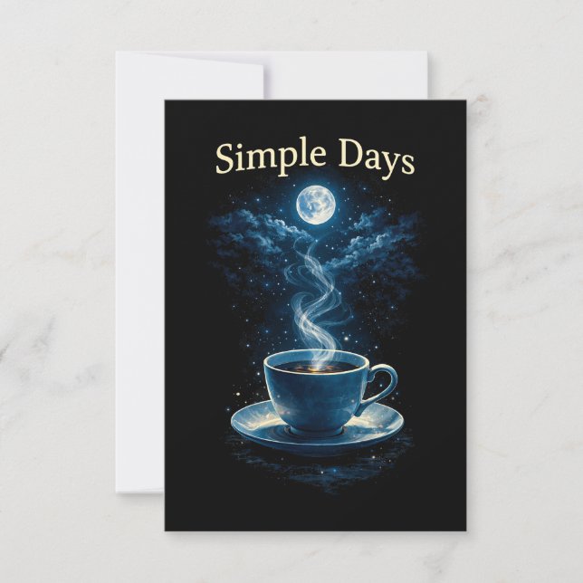Tarjeta De Agradecimiento Días simples (Anverso)