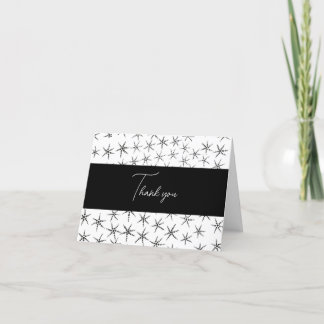 Tarjeta de agradecimiento dibujada por la mano de 