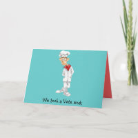 Dibujo animado del cocinero con refranes