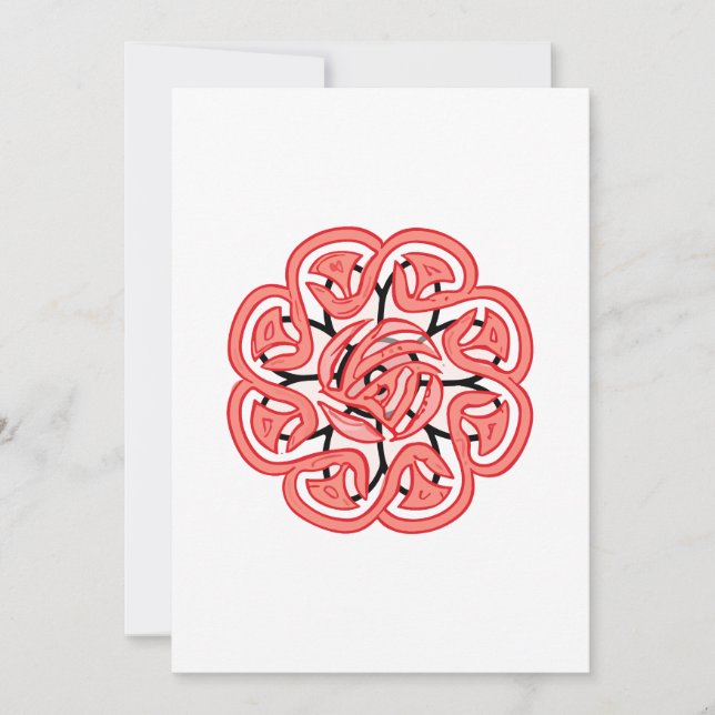 Tarjeta De Agradecimiento dibujo de mandala Skip (Anverso)