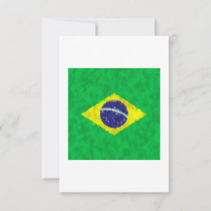 Tarjeta De Agradecimiento Dibujo de pintura al petróleo de Brasil