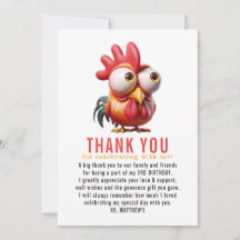 Dibujos animados de gallo lindos para cumpleaños d