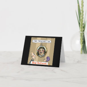 Tarjeta De Agradecimiento Dibujos animados de Rick London Divertidos Descart