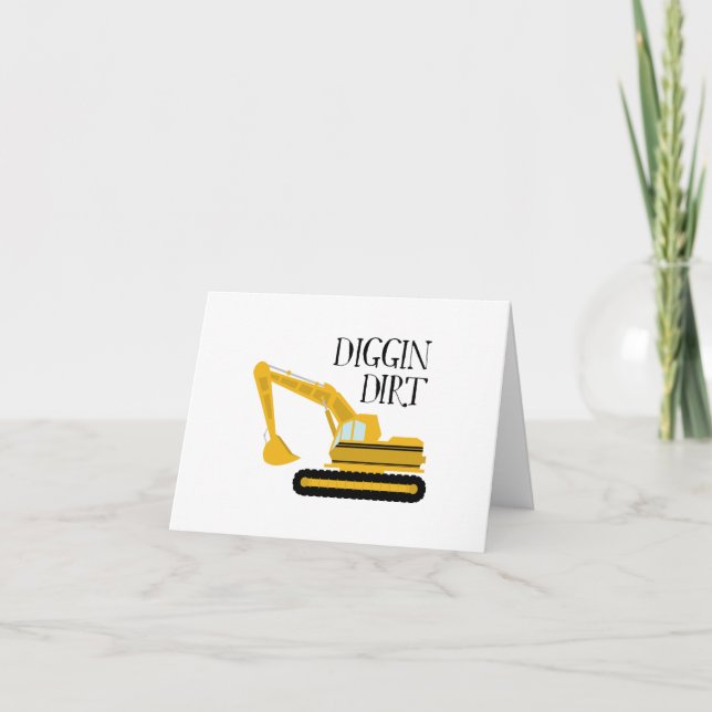 Tarjeta De Agradecimiento Diggin Dirt (Anverso)