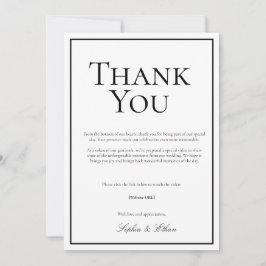 Tarjeta de agradecimiento digital tradicional simp