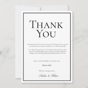 Tarjeta de agradecimiento digital tradicional simp