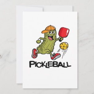 Tarjeta De Agradecimiento Dill funny jugando pickleball