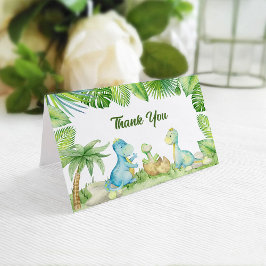 Tarjeta De Agradecimiento Dinosaur Baby Shower