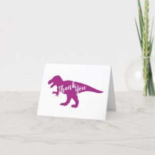 Tarjeta De Agradecimiento Dinosaur Baby Shower