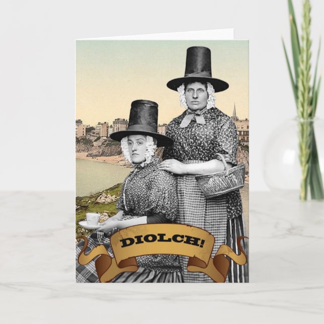 Tarjeta De Agradecimiento Diolch (Anverso)