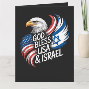 Tarjeta De Agradecimiento Dios bendiga USA Israel