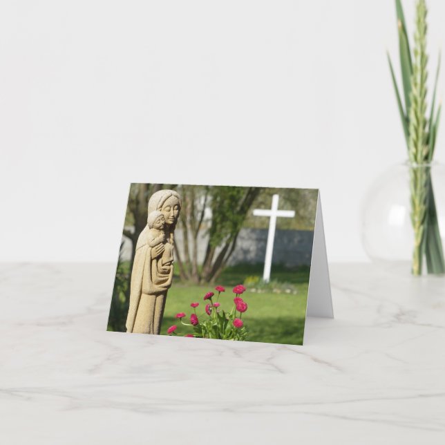 Tarjeta De Agradecimiento Dios Cumple Con La Fe Y El Amor (Anverso)